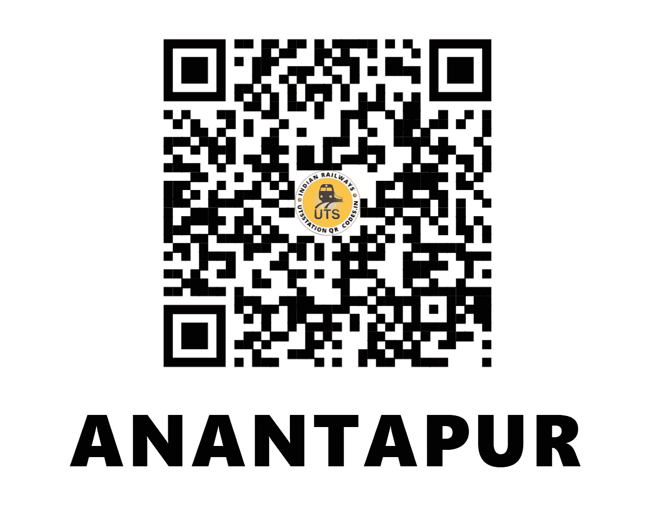 UTS QR Code for ANANTAPUR - ATP (SC - ANDHRA PRADESH)